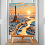 Atardecer en París (Pintura por Números) 40x50 cm