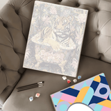 Flowered Tiger (Pintura por Números) 40x50 cm