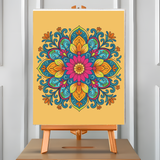 Mandala Floreado (Pintura por Números) 40x50 cm