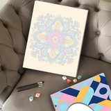 Mandala Floreado (Pintura por Números) 40x50 cm
