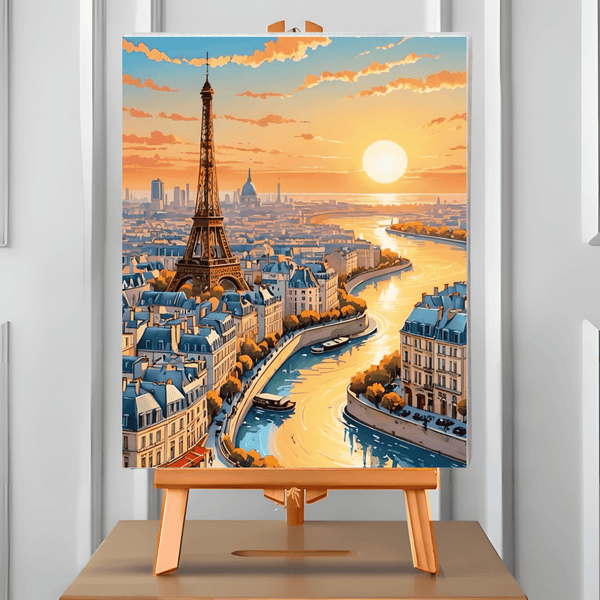 Atardecer en París (Pintura por Números) 40x50 cm
