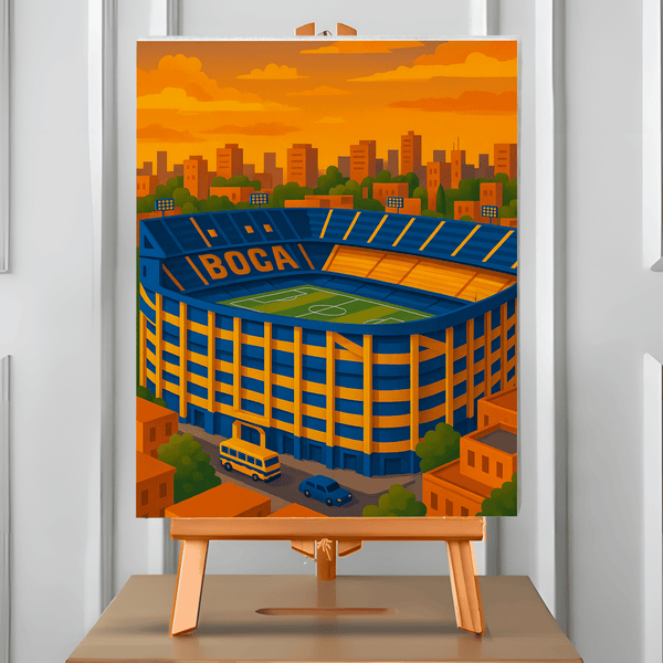 Bombonera (Pintura por Números) 40x50 cm