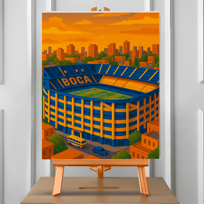 Bombonera (Pintura por Números) 40x50 cm