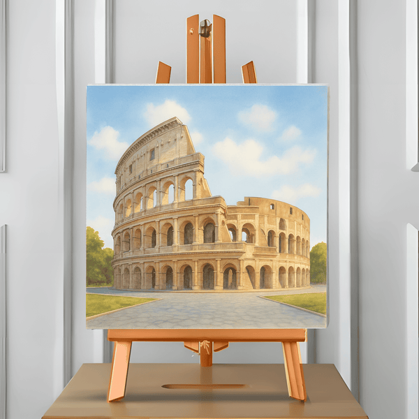 Coliseo Romano (Pintura por Números) 40x40 cm