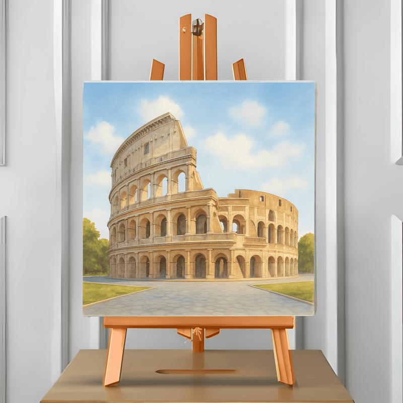 Coliseo Romano (Pintura por Números) 40x40 cm