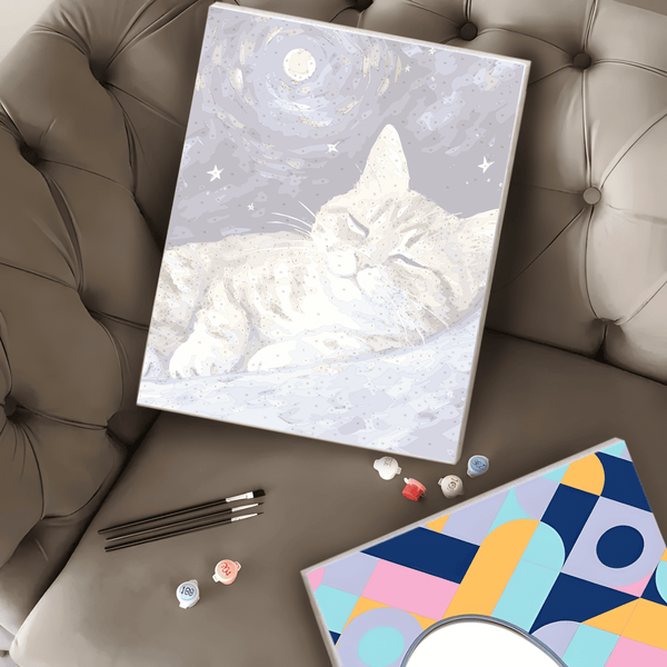 Sueño Felino (Pintura por Números) 40x50 cm