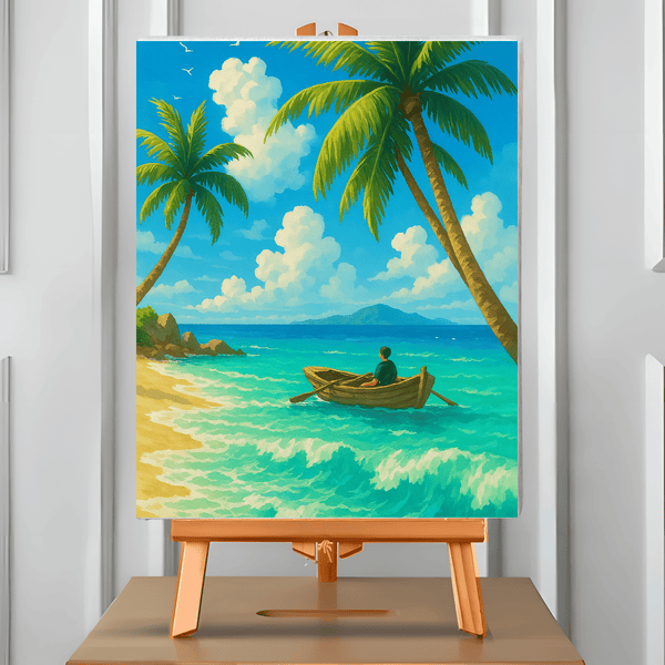 A Medio Remo (Pintura por Números) 40x50 cm