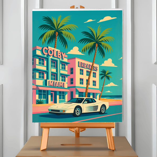 Miami (Pintura por Números) 40x50 cm