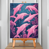Pink Dolphin (Pintura por Números) 40x50 cm