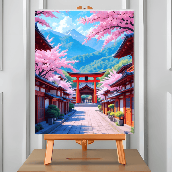 Primavera en Kioto (Pintura por Números) 40x50 cm