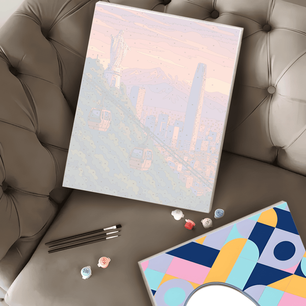 Santiago de Chile (Pintura por Números) 40x50 cm