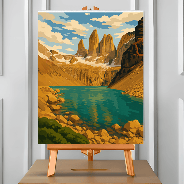 Torres del Paine (Pintura por Números) 40x50 cm