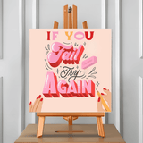 Try Again (Pintura por Números) 40x40 cm