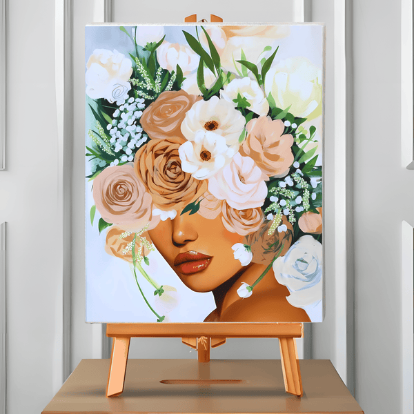 Velo de rosas (Pintura por Números) 40x50 cm